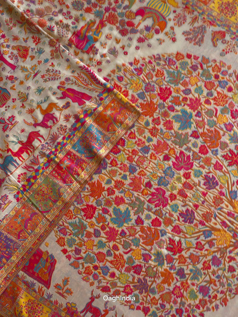 Tree of Life : Authentic Kashmiri Kani Saree