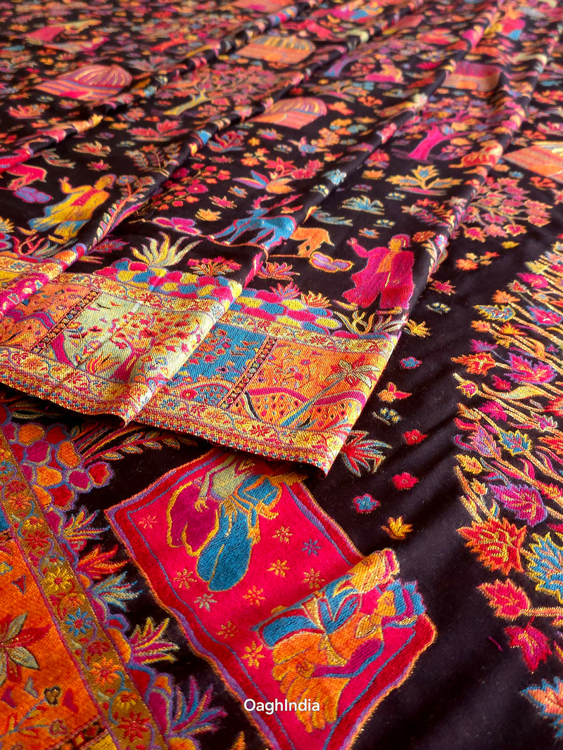 Tree of Life (New Moon) : Authentic Kashmiri Kani Saree