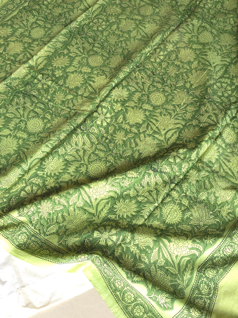 Prakriti : Bagru Handblocked Pure Cotton Saree