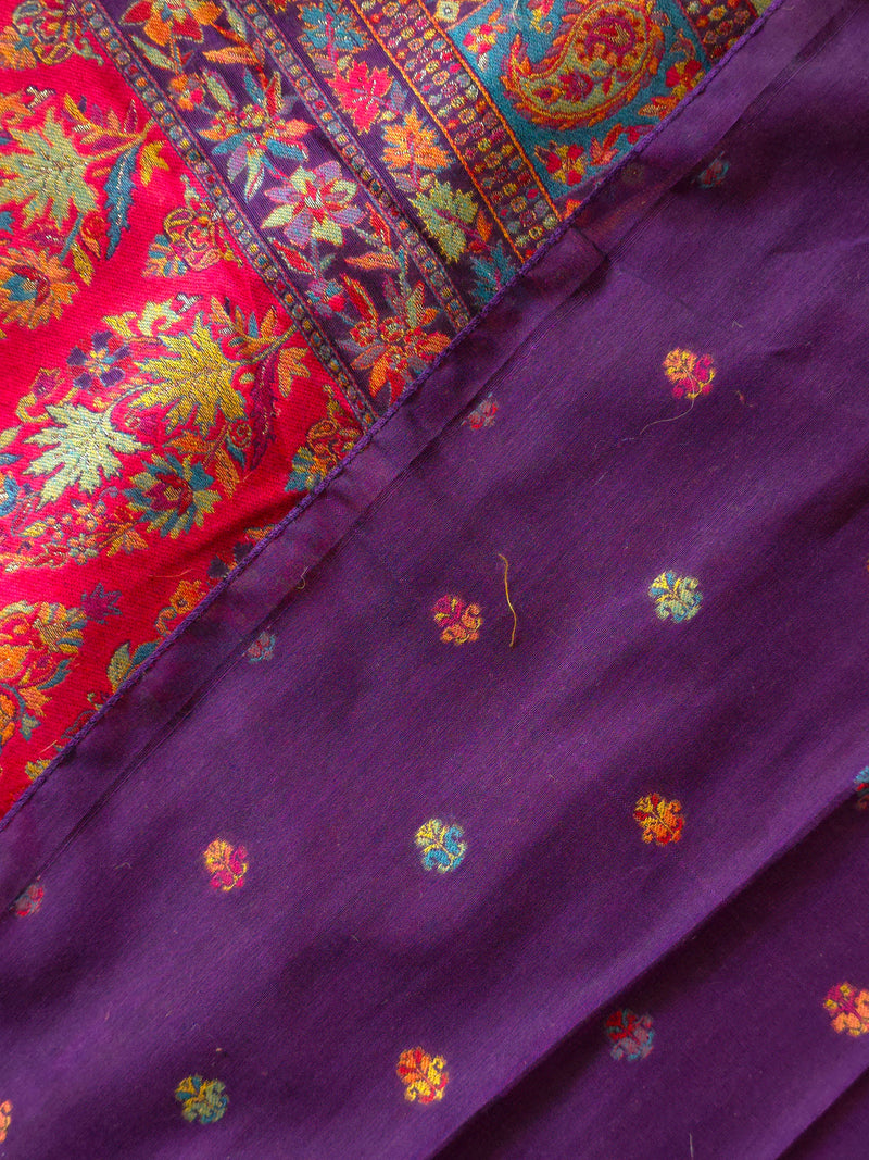 Eshal - Purple (New) : Authentic Kashmiri Kani Saree