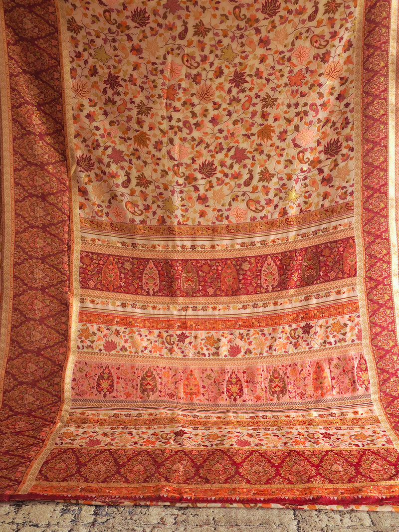 Parisa (Dusk) : Authentic Kashmiri Kani Saree