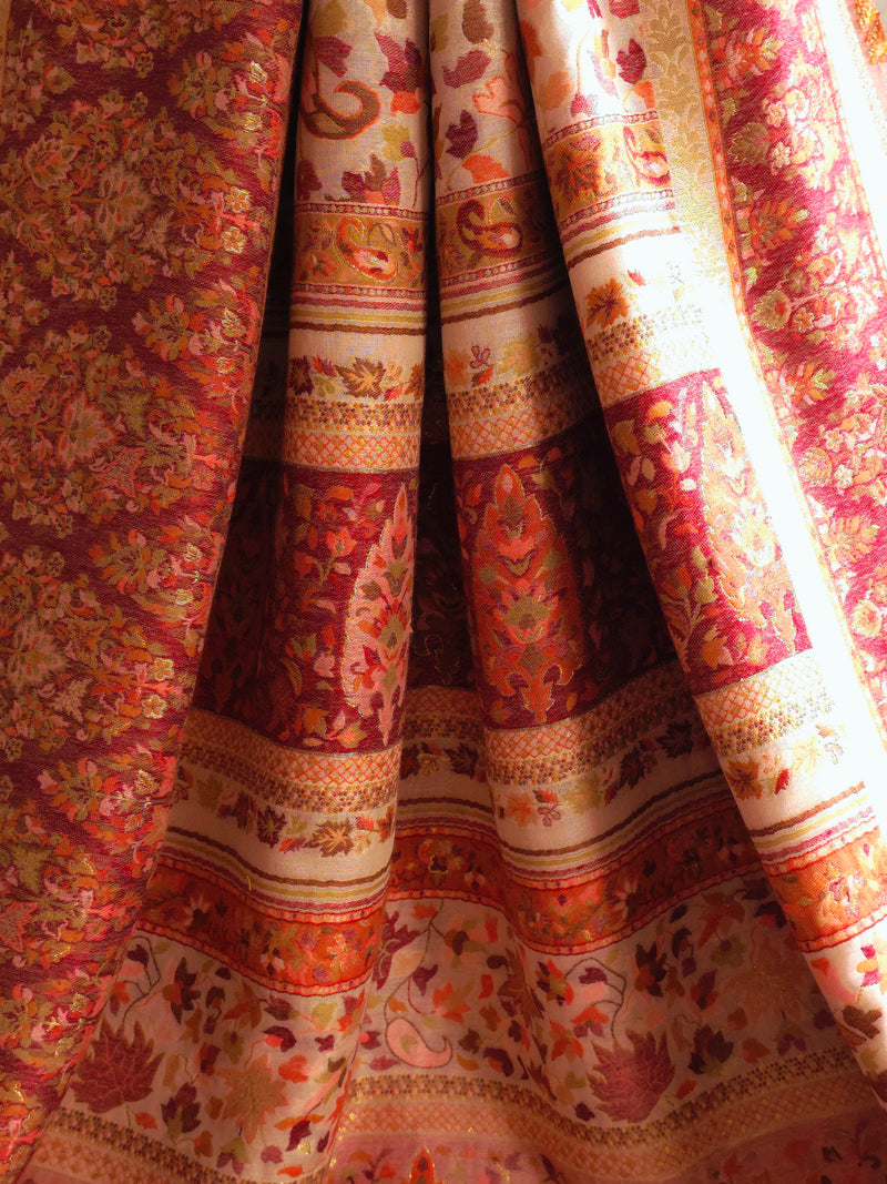 Parisa (Dusk) : Authentic Kashmiri Kani Saree