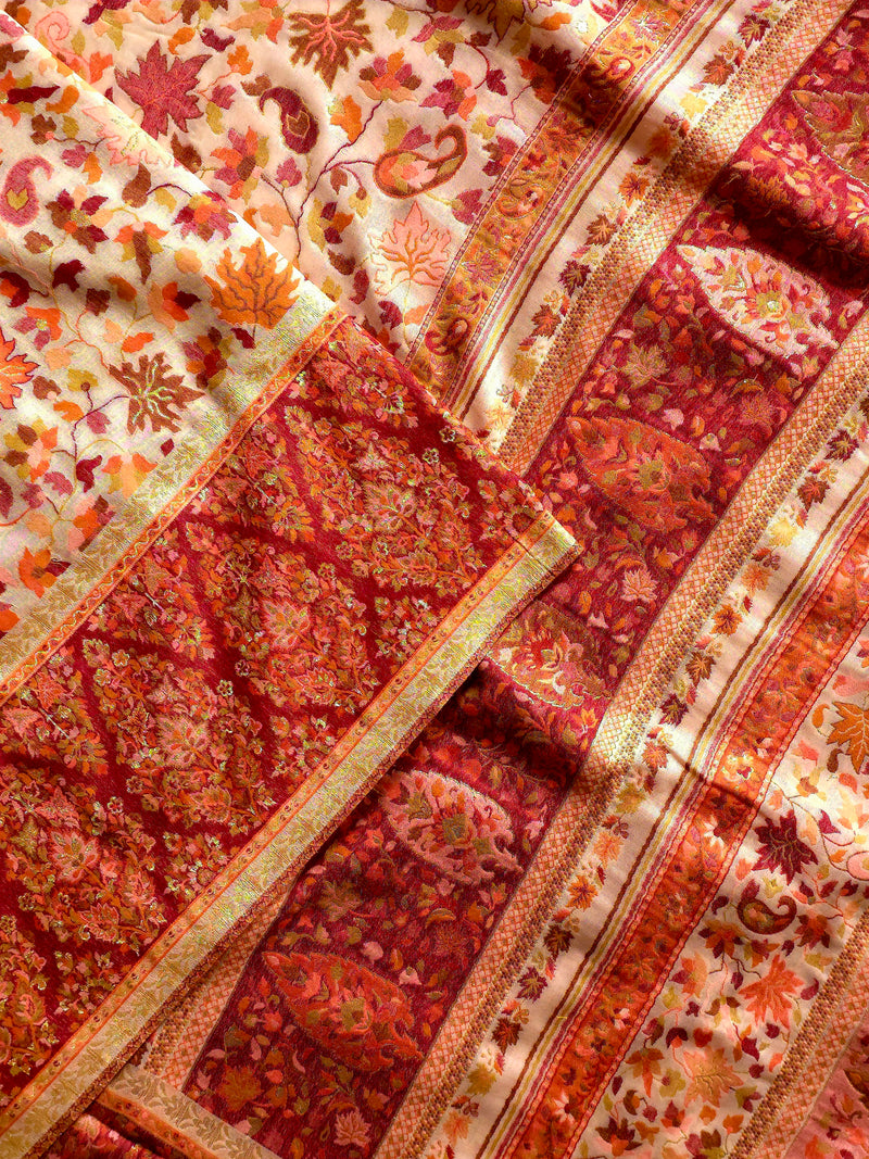 Parisa (Dusk) : Authentic Kashmiri Kani Saree