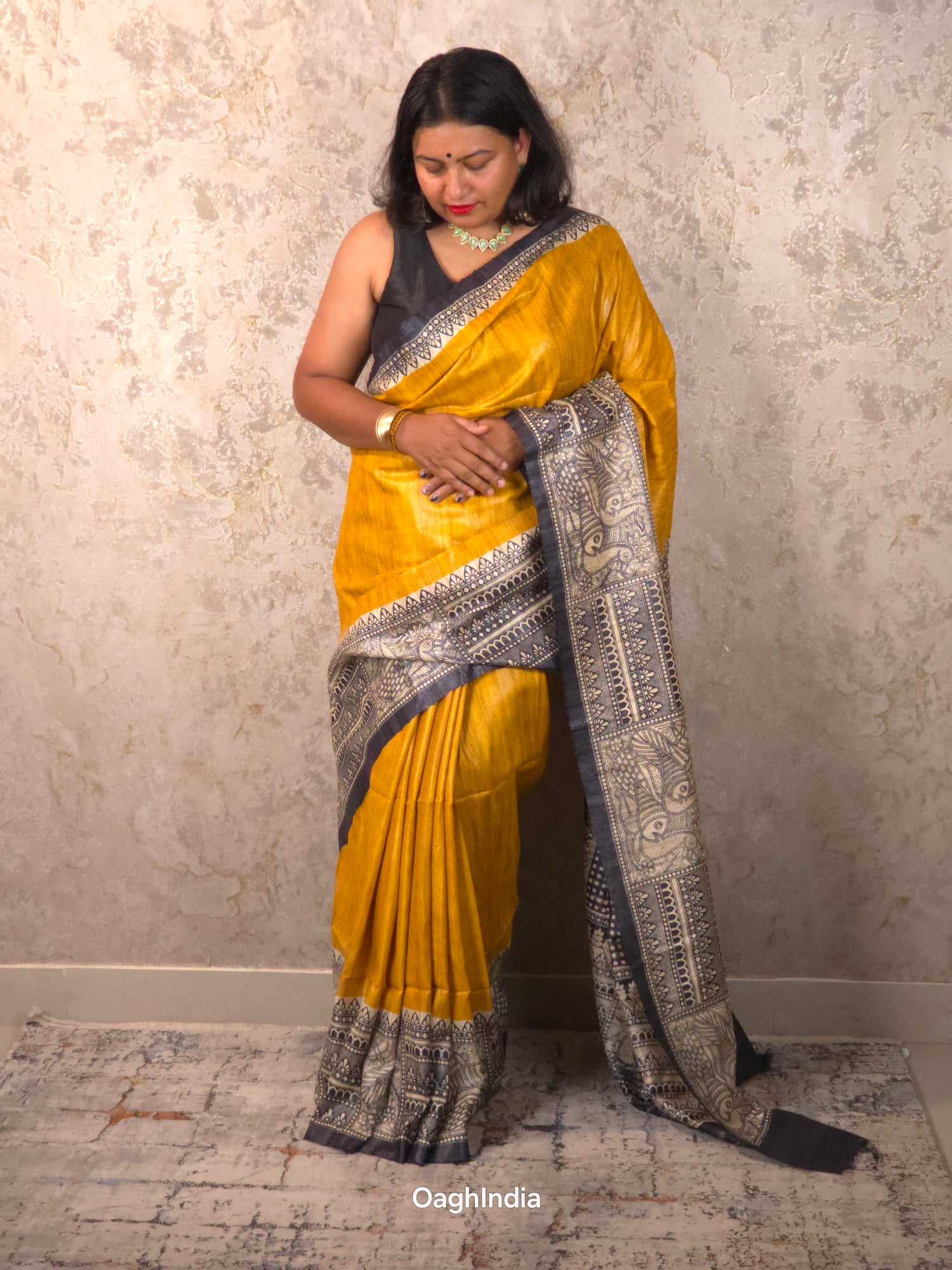 Avani : Pure Silk Madhubani Art Saree (Silk Mark)