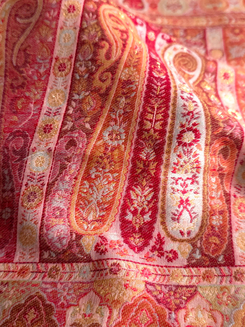 Kong Posh (Blush Pink): Authentic Kashmiri Saree
