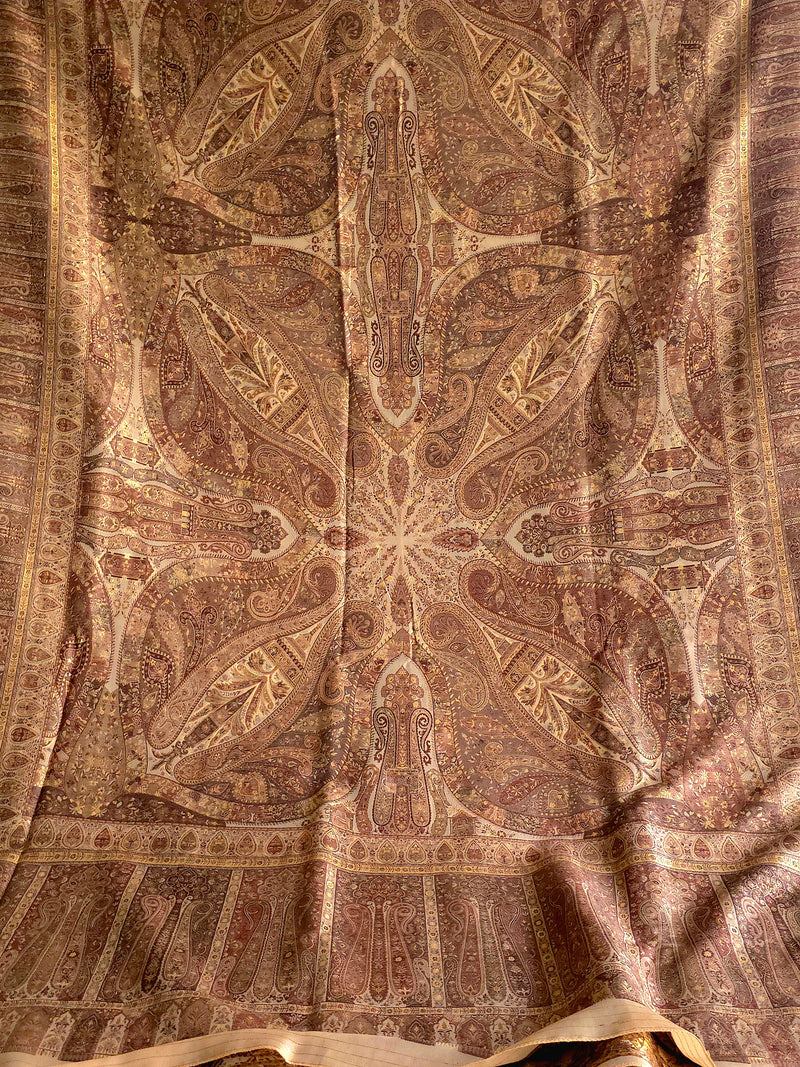 Kong Posh (Dusk): Authentic Kashmiri Saree