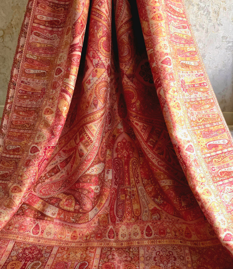 Kong Posh (Blush Pink): Authentic Kashmiri Saree