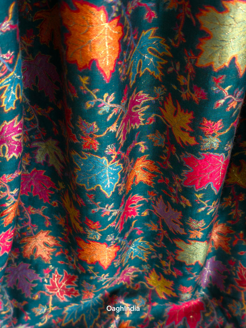 Eshal - Green: Authentic Kashmiri Kani Saree