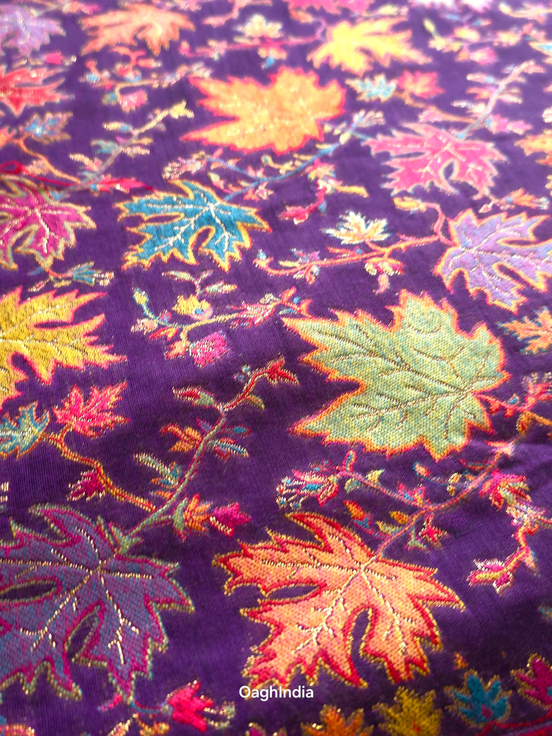 Eshal - Purple : Authentic Kashmiri Kani Saree