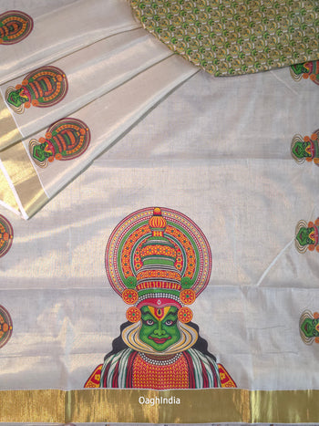 From Kerala : Kasavu Sarees image