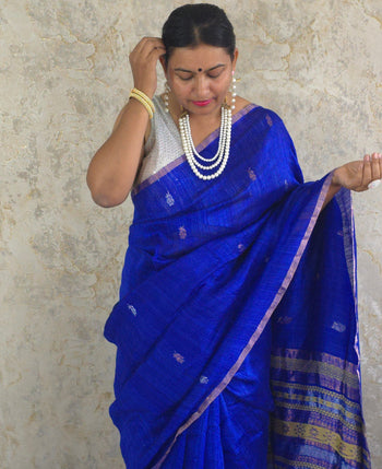 Rajvee - Pure Matka Silk Sarees image