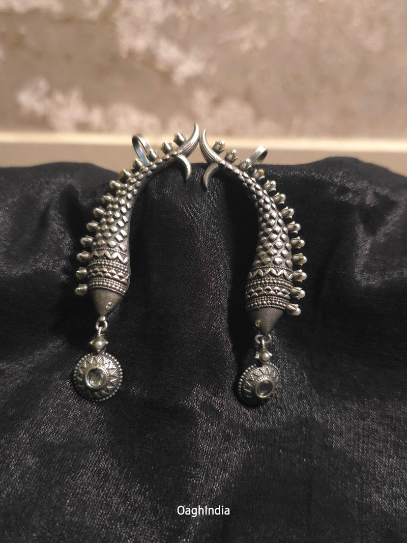 Fish Earcuffs - Oxidised Earcuffs