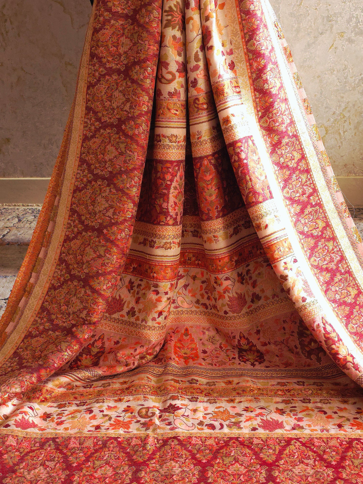 Parisa (Dusk) : Authentic Kashmiri Kani Saree