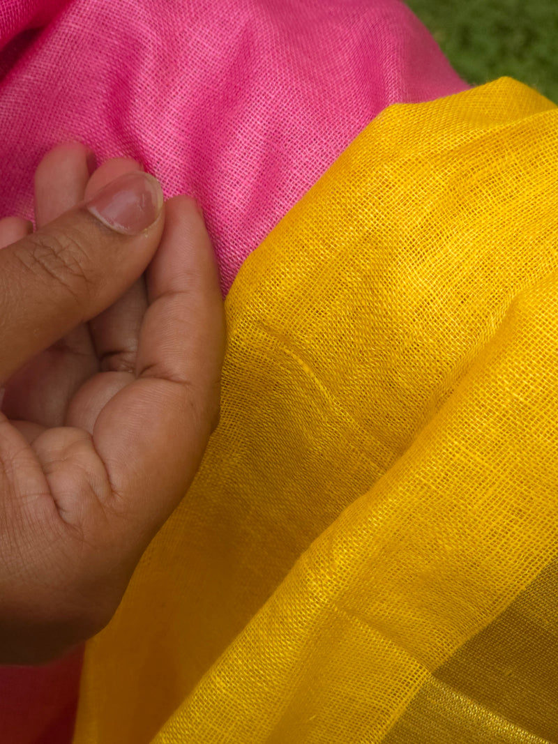 Samagam - Authentic Bhagalpur Linen Saree