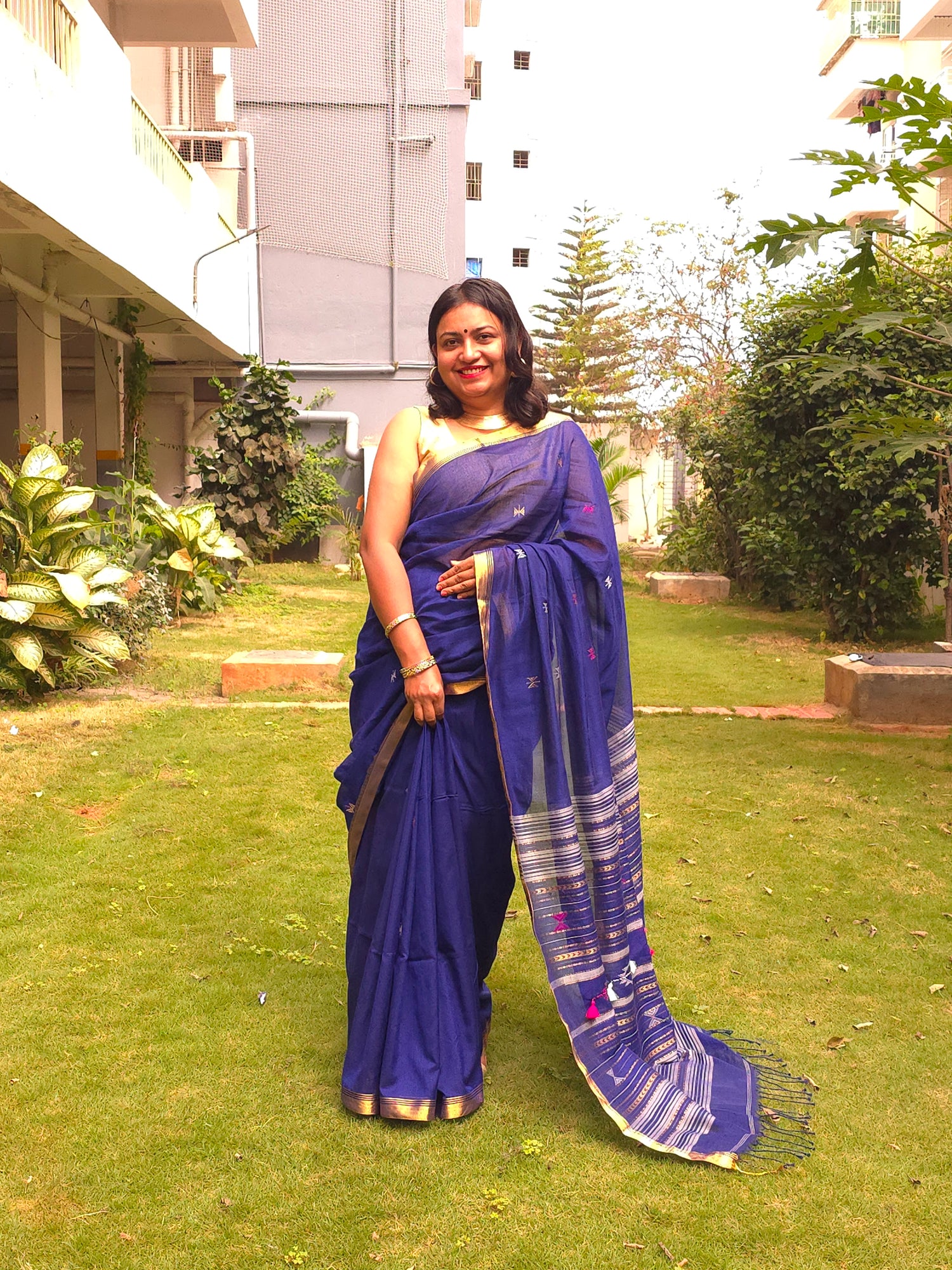 Mishika - Pure Cotton Handloom saree