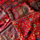 Parijat - Cherry Red Monochrome : Kashmiri Heritage Saree