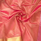 Kora Tissue Banarasi Blouse Piece Pink