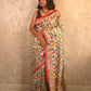 Mithila : Pure Silk Hand Painted Madhubani Art Saree (Silk Mark)