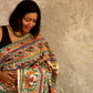 Siya : Pure Silk Hand Painted Madhubani Art Saree (Silk Mark)