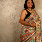 Siya : Pure Silk Hand Painted Madhubani Art Saree (Silk Mark)