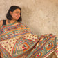 Siya : Pure Silk Hand Painted Madhubani Art Saree (Silk Mark)