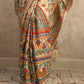 Siya : Pure Silk Hand Painted Madhubani Art Saree (Silk Mark)