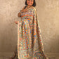Bhoomija : Pure Silk Hand Painted Madhubani Art Saree (Silk Mark)