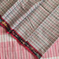 Dark Grey Checks : Pure Cotton Handloom Saree