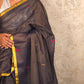 Rakhadi Resham |  Handloom Cotton Saree with Muniya Zari & Tissue Pallu