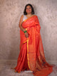 Narangi Narayani |  Handloom Cotton Saree with Muniya Zari & Tissue Pallu