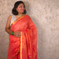 Narangi Narayani |  Handloom Cotton Saree with Muniya Zari & Tissue Pallu