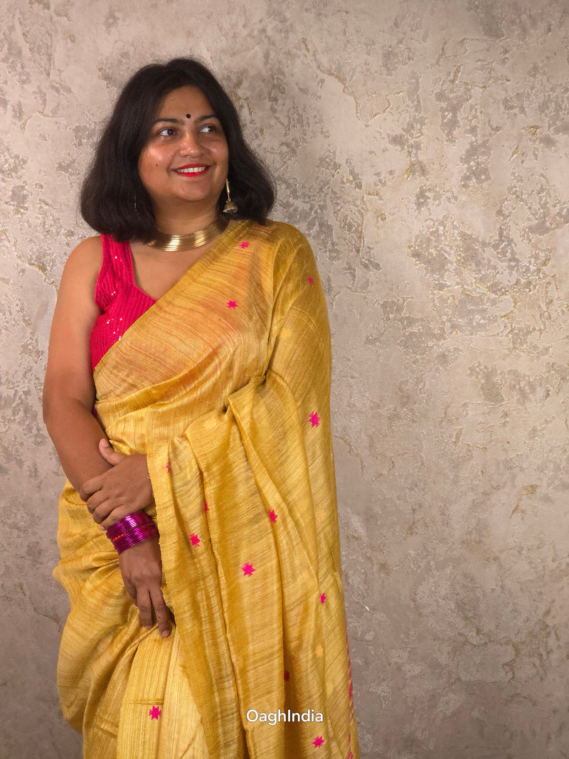 Tuth : Pure Silk Handloom Saree (Silk Mark)