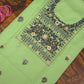 Moringa  – Hand Embroidered Chiffon Kurti Fabric (Floral, 2.5 m) | Unstitched Kurti Fabric