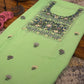 Moringa  – Hand Embroidered Chiffon Kurti Fabric (Floral, 2.5 m) | Unstitched Kurti Fabric