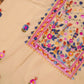 Butter Scotch  – Hand Embroidered Chiffon Kurti Fabric (Floral, 2.5 m) | Unstitched Kurti Fabric
