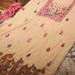 Butter Scotch  – Hand Embroidered Chiffon Kurti Fabric (Floral, 2.5 m) | Unstitched Kurti Fabric