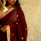 Soundhi – Pure Cotton Chocolate Brown Saree