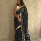 Bulbul – Pure Cotton Pitch Black Saree
