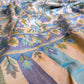 Oagh Women's Jamawar Shawl, Faux Pashmina,  White