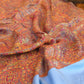 Oagh Women's Jamawar Shawl, Faux Pashmina, Sky Blue