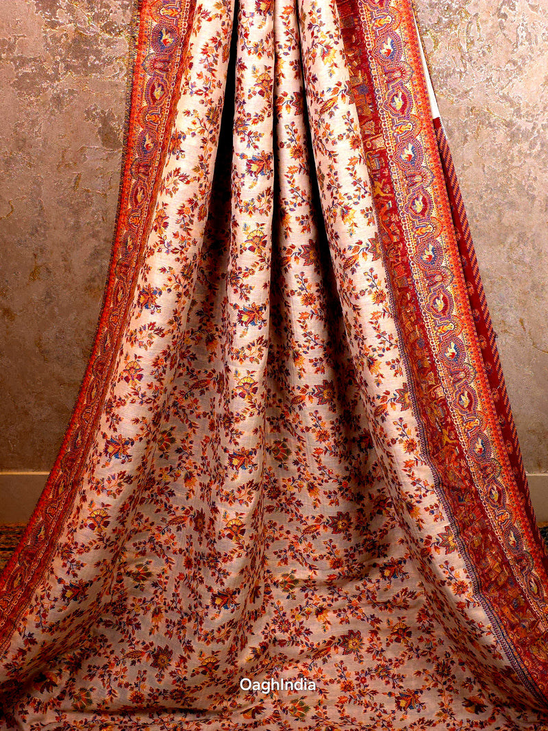 Baarat Maroon : Kashmiri Heritage Saree