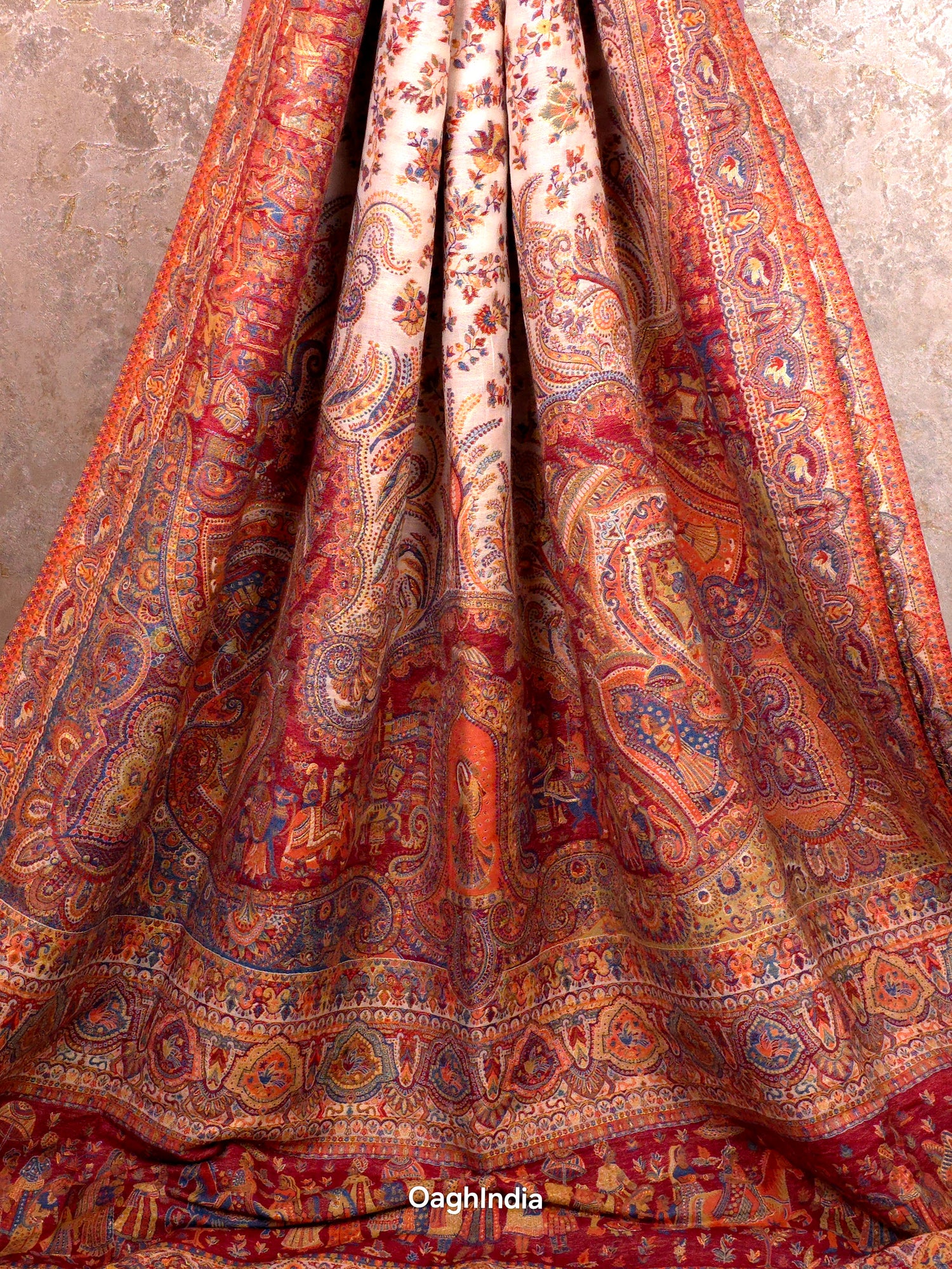 Baarat Maroon : Kashmiri Heritage Saree