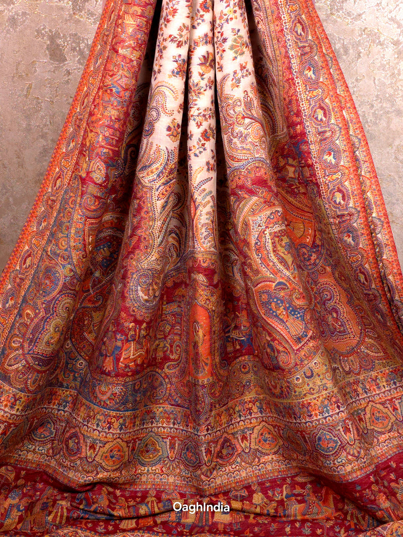 Baarat Maroon : Kashmiri Heritage Saree