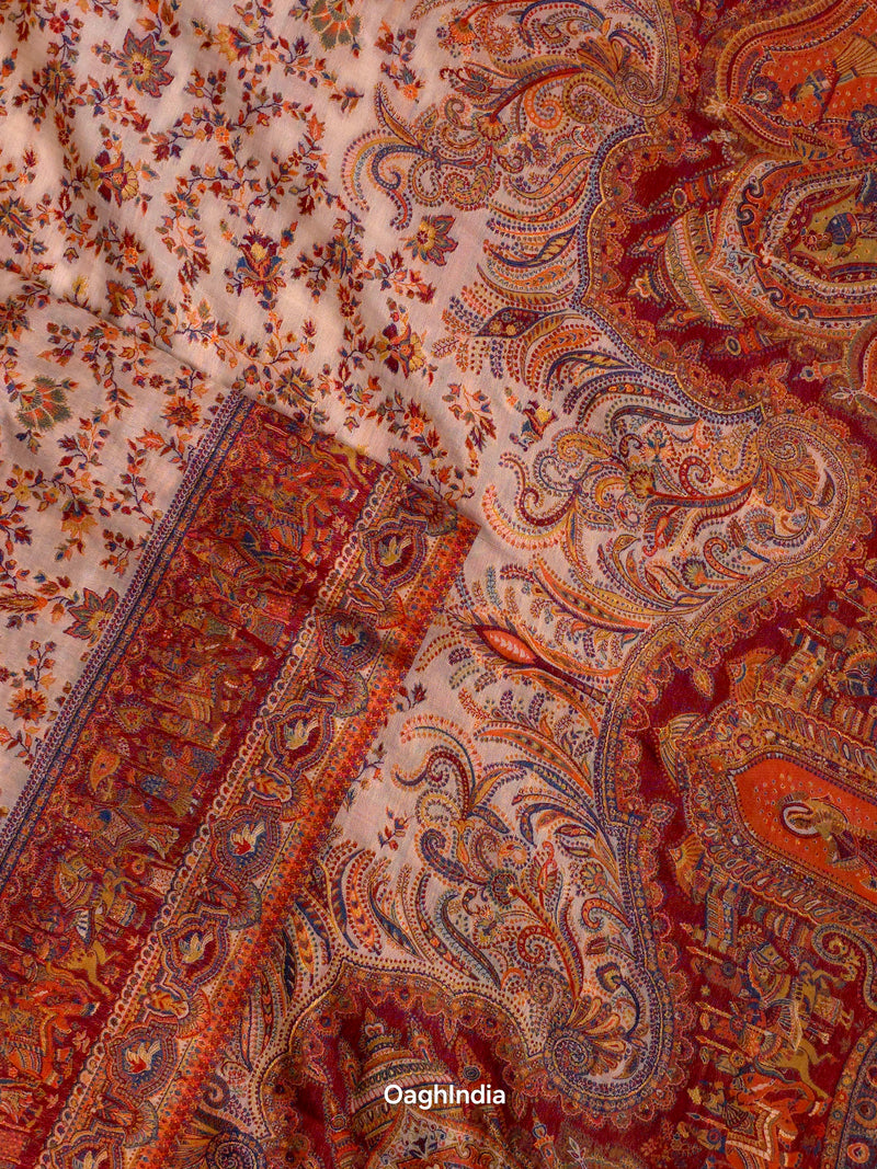 Baarat Maroon : Kashmiri Heritage Saree