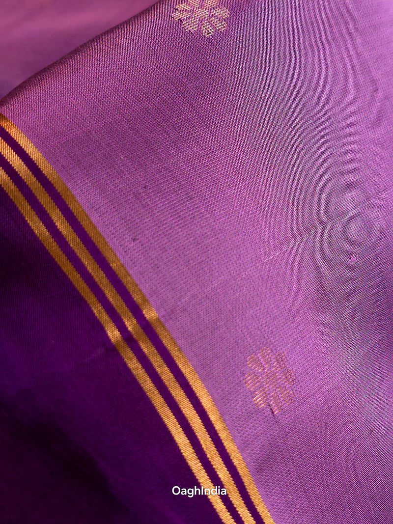 Kurinji (Pani): Kanjeevaram Heritage Saree