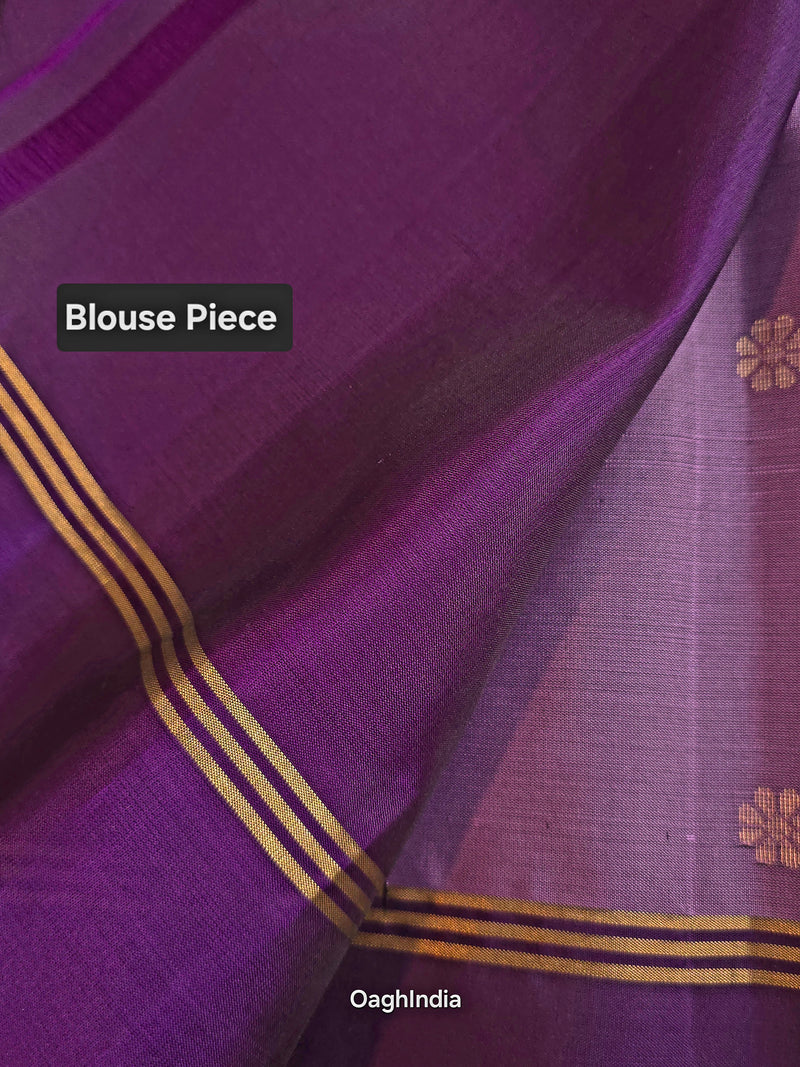 Kurinji (Pani): Kanjeevaram Heritage Saree