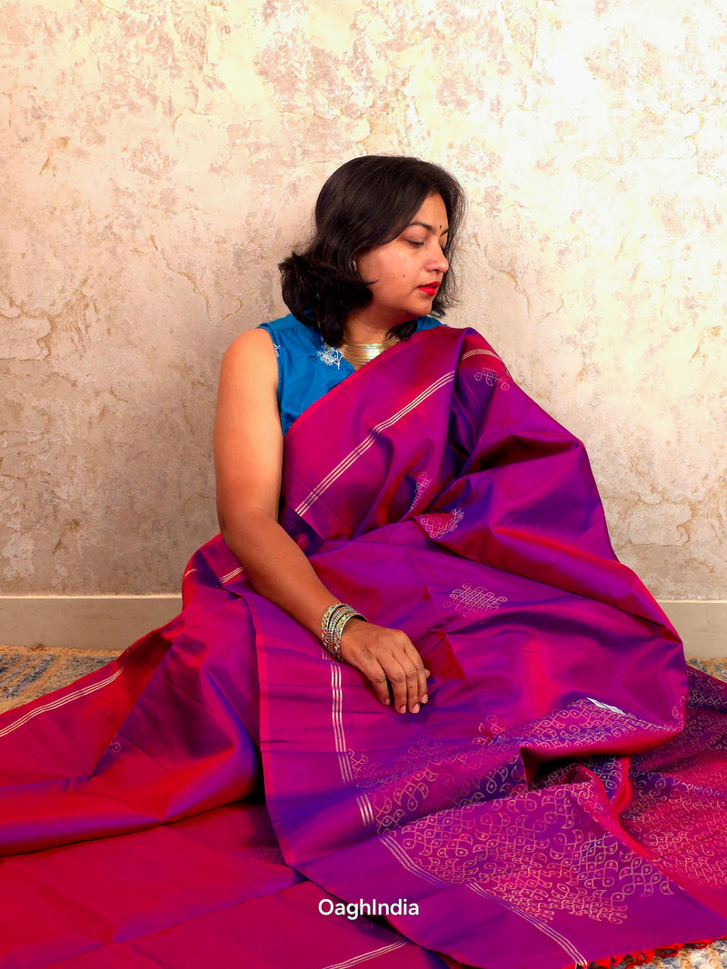 Kolam (Vidiyal): Kanjivaram Heritage Saree