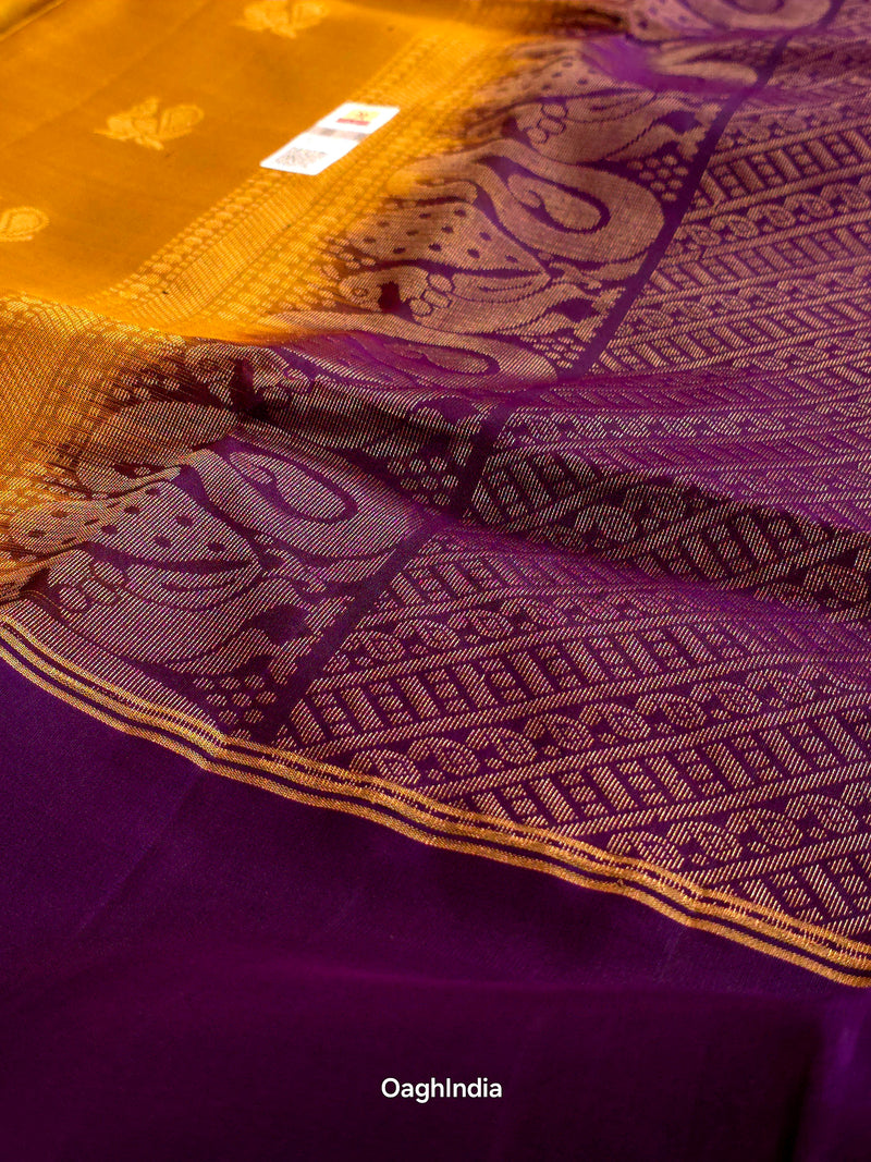 Konrai (Naaval): Kanjivaram Heritage Saree