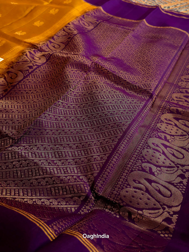 Konrai (Naaval): Kanjivaram Heritage Saree