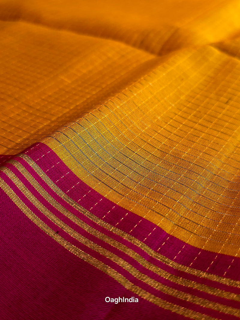 Manjal (Kungumam): Kanjivaram Heritage Saree
